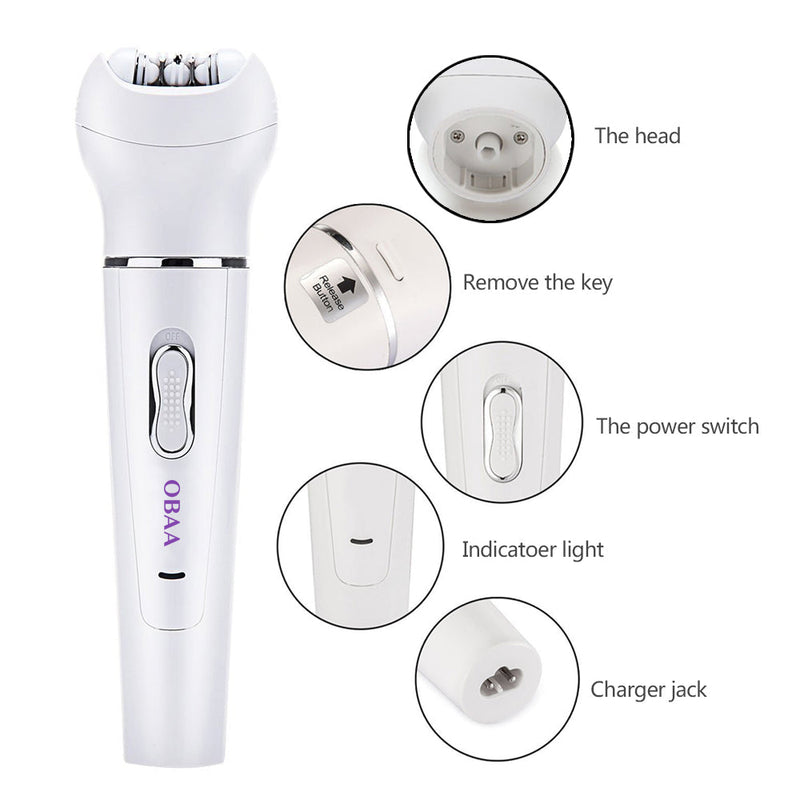 5 in 1 Ultimate Beauty Kit, Epilator and Facial Cleansing Brush SHOP OBAA 