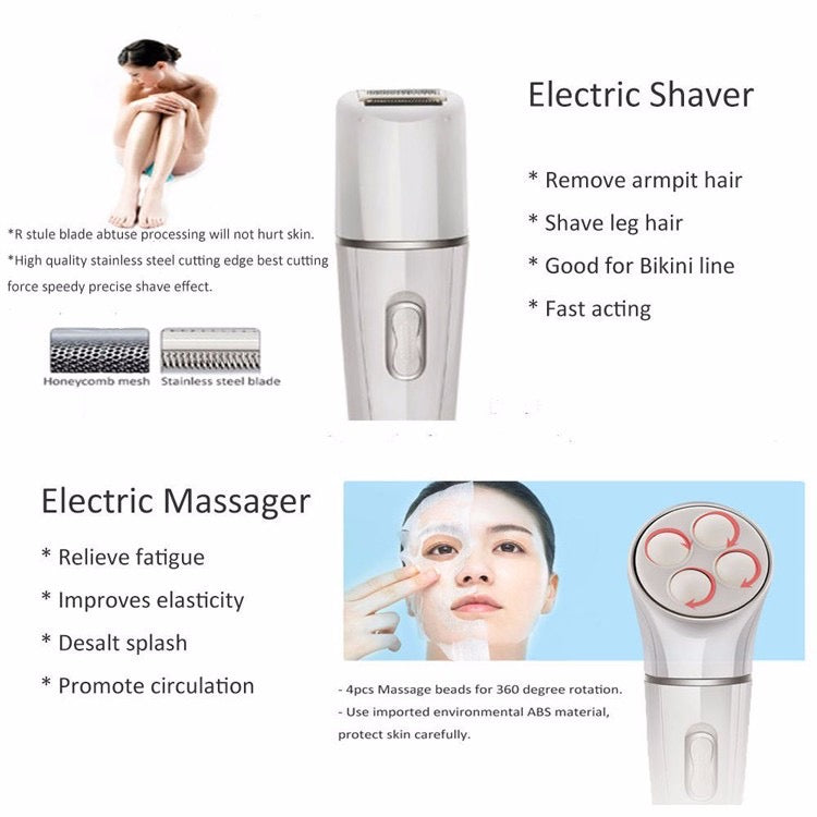 5 in 1 Ultimate Beauty Kit, Epilator and Facial Cleansing Brush SHOP OBAA 