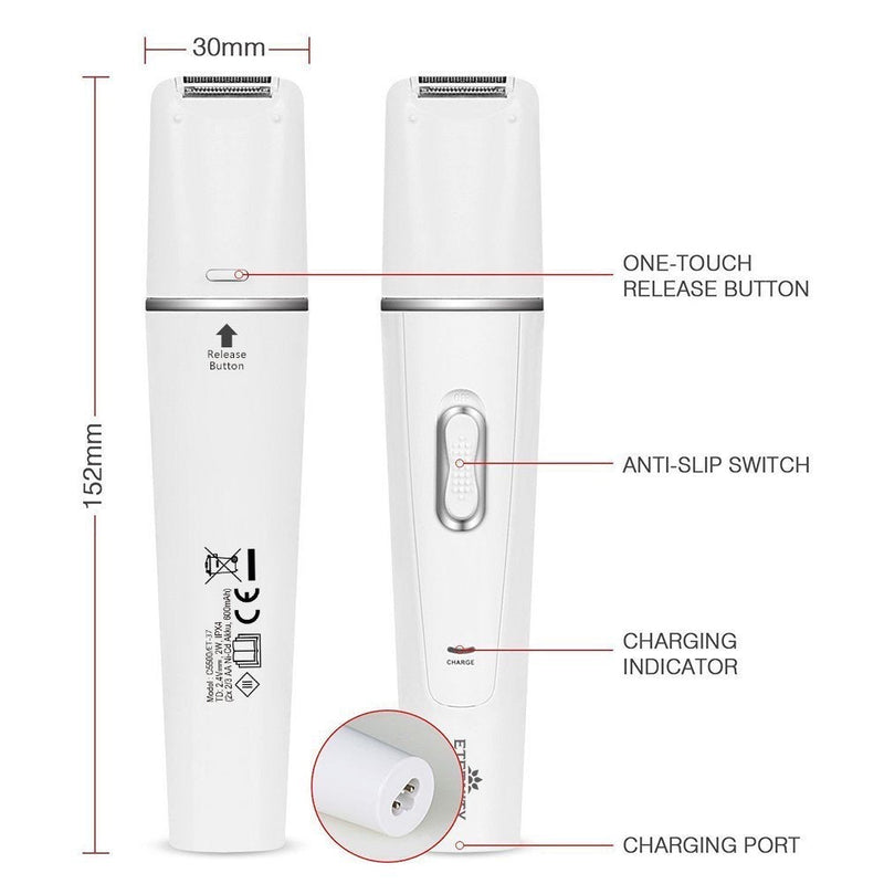 5 in 1 Ultimate Beauty Kit: Epilator, Facial Cleansing Brush, Body Hair Removal, Bikini Trimmer and Eyebrow Razor SHOP OBAA 