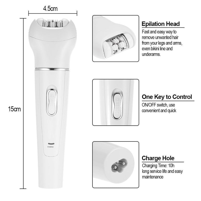5 in 1 Ultimate Beauty Kit: Epilator, Facial Cleansing Brush, Body Hair Removal, Bikini Trimmer and Eyebrow Razor SHOP OBAA 